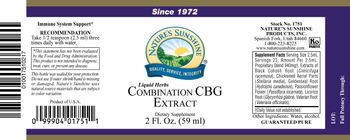 Nature's Sunshine Liquid Herbs Combination CBG Extract - supplement