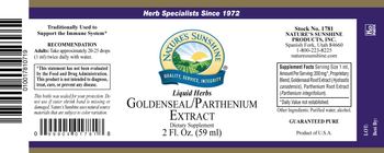 Nature's Sunshine Liquid Herbs Goldenseal/Parthenium Extract - supplement
