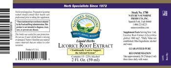 Nature's Sunshine Liquid Herbs Licorice Root Extract - supplement