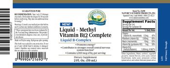 Nature's Sunshine Liquid - Methyl Vitamin B12 Complete - supplement