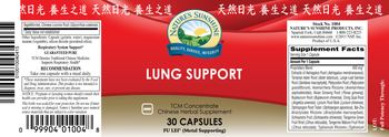 Nature's Sunshine Lung Support - chinese herbal supplement