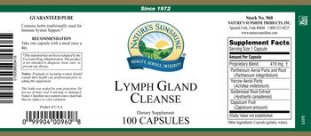 Nature's Sunshine Lymph Gland Cleanse - supplement