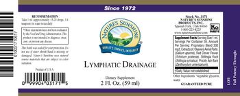 Nature's Sunshine Lymphatic Drainage - supplement