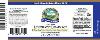Nature's Sunshine Lymphatic Drainage - herbal supplement
