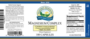 Nature's Sunshine Magnesium Complex - mineral supplement