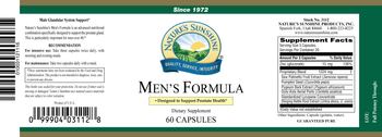Nature's Sunshine Men's Formula - supplement