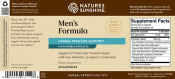 Nature's Sunshine Men's Formula - supplement