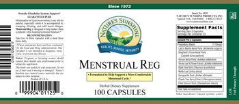 Nature's Sunshine Menstrual Reg - herbal supplement