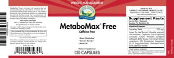 Nature's Sunshine MetaboMax Free Caffeine Free - supplement