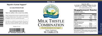 Nature's Sunshine Milk Thistle Combination - supplement