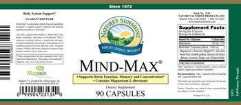Nature's Sunshine Mind-Max - supplement