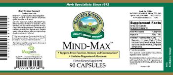 Nature's Sunshine Mind-Max - herbal supplement