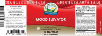 Nature's Sunshine Mood Elevator - chinese herbal supplement