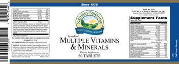 Nature's Sunshine Multiple Vitamins & Minerals - supplement