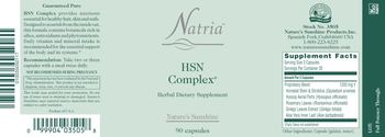 Nature's Sunshine Natria HSN Complex - herbal supplement