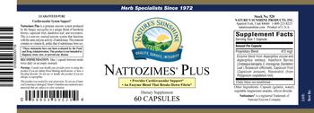 Nature's Sunshine Nattozimes Plus - supplement