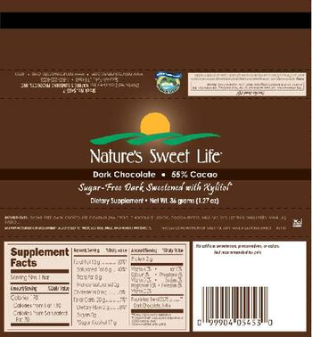 Nature's Sunshine Nature's Sweet Life Dark Chocolate 55% Cacao - supplement