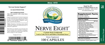 Nature's Sunshine Nerve Eight - supplement