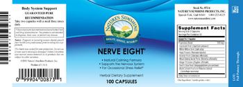 Nature's Sunshine Nerve Eight - herbal supplement
