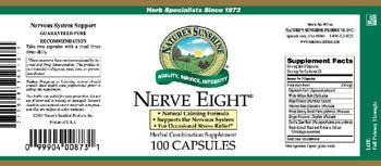 Nature's Sunshine Nerve Eight - herbal combination supplement