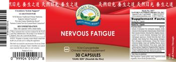 Nature's Sunshine Nervous Fatigue - chinese herbal supplement