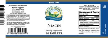 Nature's Sunshine Niacin - supplement