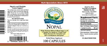 Nature's Sunshine Nopal - herbal supplement
