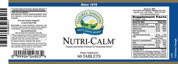 Nature's Sunshine Nutri-Calm - supplement