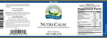 Nature's Sunshine Nutri-Calm - supplement