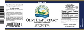Nature's Sunshine Olive Leaf Extract - herbal supplement