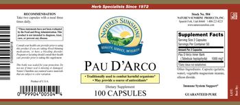 Nature's Sunshine Pau D'Arco - supplement