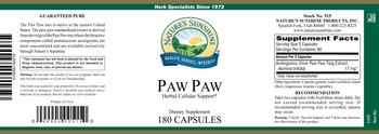 Nature's Sunshine Paw Paw - supplement
