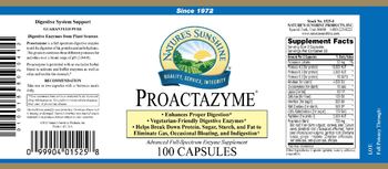 Nature's Sunshine Proactazyme - advanced fullspectrum enzyme supplement