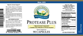 Nature's Sunshine Protease Plus - supplement
