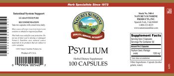 Nature's Sunshine Psyllium - herbal supplement