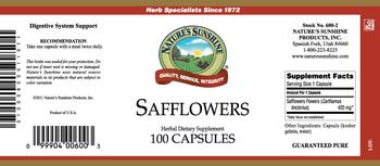 Nature's Sunshine Safflowers - herbal supplement