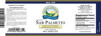 Nature's Sunshine Saw Palmetto Concentrated - supplement