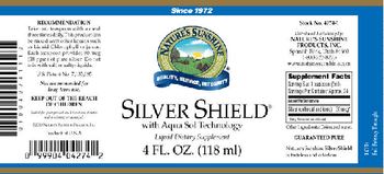 Nature's Sunshine Silver Shield With Aqua Sol Technology - liquid supplement