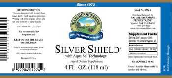 Nature's Sunshine Silver Shield With Aqua Sol Technology - liquid supplement