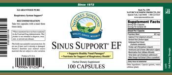 Nature's Sunshine Sinus Support EF - herbal supplement