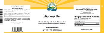 Nature's Sunshine Slippery Elm - herbal supplement