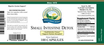 Nature's Sunshine Small Intestine Detox - supplement