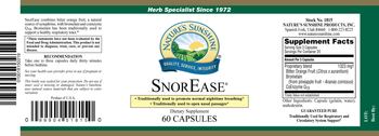 Nature's Sunshine SnorEase - supplement