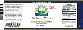 Nature's Sunshine St. John's Wort Time Release - herbal supplement
