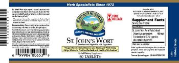 Nature's Sunshine St. John's Wort - healthy supplement