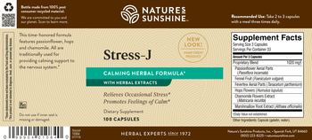Nature's Sunshine Stress-J - supplement