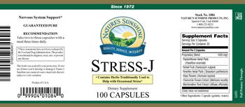 Nature's Sunshine Stress-J - supplement