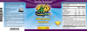Nature's Sunshine Sunshine Heroes Elderberry Immune - childrens supplement