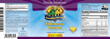 Nature's Sunshine Sunshine Heroes Elderberry Immune - supplement