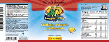 Nature's Sunshine Sunshine Heroes Multiple Vitamin & Mineral - childrens supplement